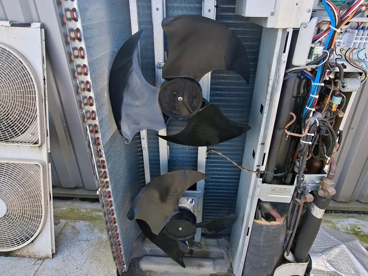 Nouvelle unité de climatisation après installation